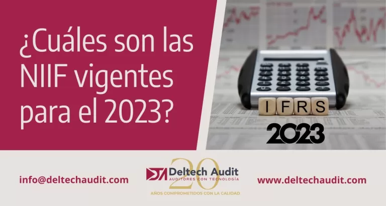 Cuáles son las NIIF vigentes para el 2023