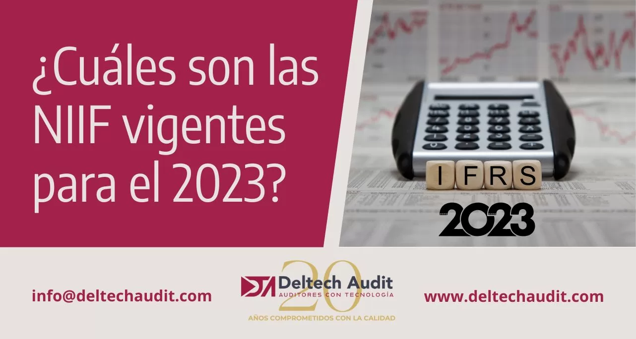 Cuáles son las NIIF vigentes para el 2023