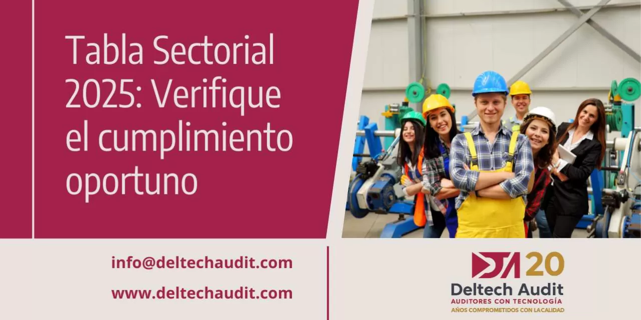 tabla sectorial  x