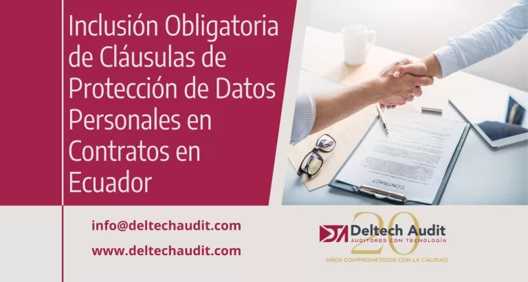 Inclusión Obligatoria de Cláusulas de Protección de Datos Personales en Contratos en Ecuador