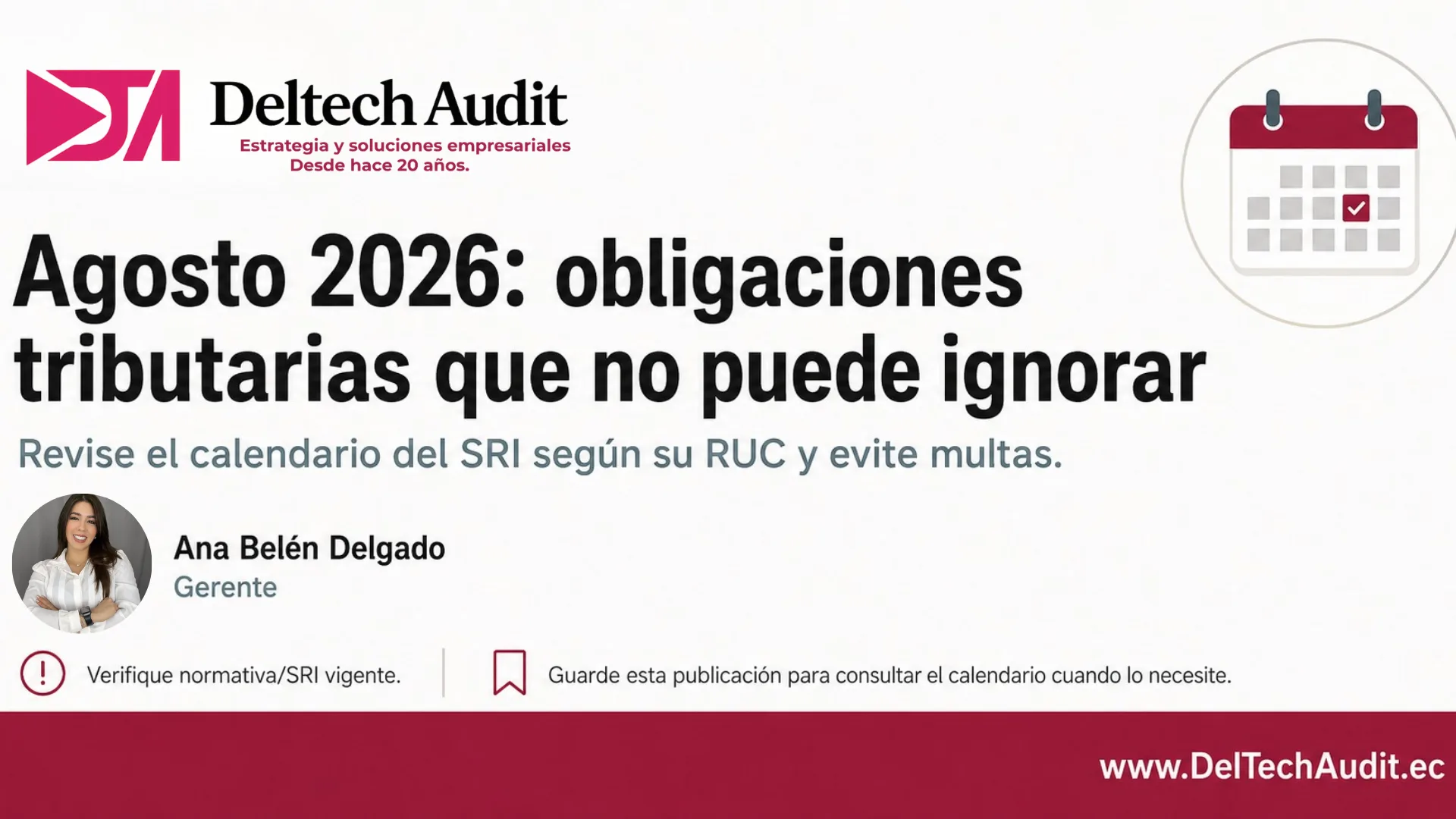 obligaciones tributarias agosto